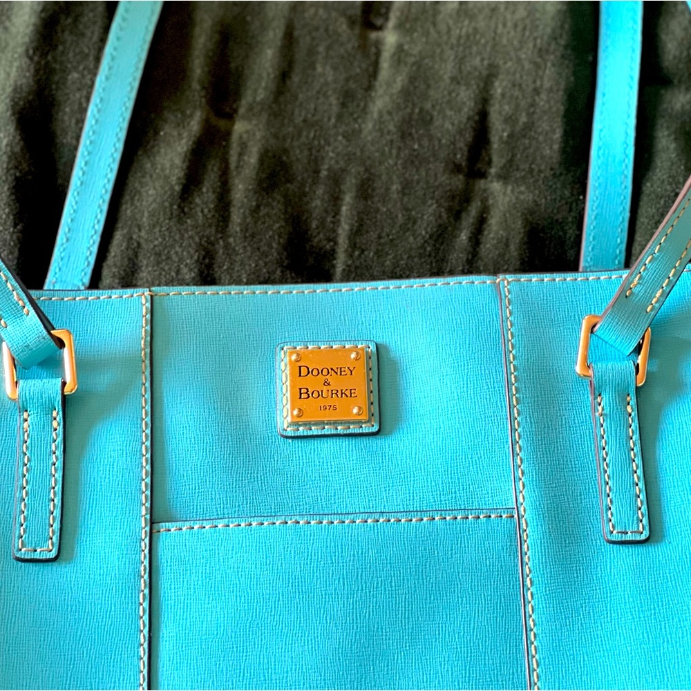 DOONEY & BOURKE Saffiano Lexington Tote in Turquoise